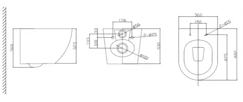 Комплект 3 в 1 BelBagno Унитаз Uno BB3105CHR/SC+Система инсталляции BB002-80+Кнопка BB005-PR-CH - фото №4