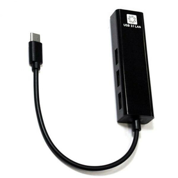 5bites UA3C-45-09BK Кабель-адаптер USB3.1 / 3*USB2.0 / RJ45 100MB / BLACK