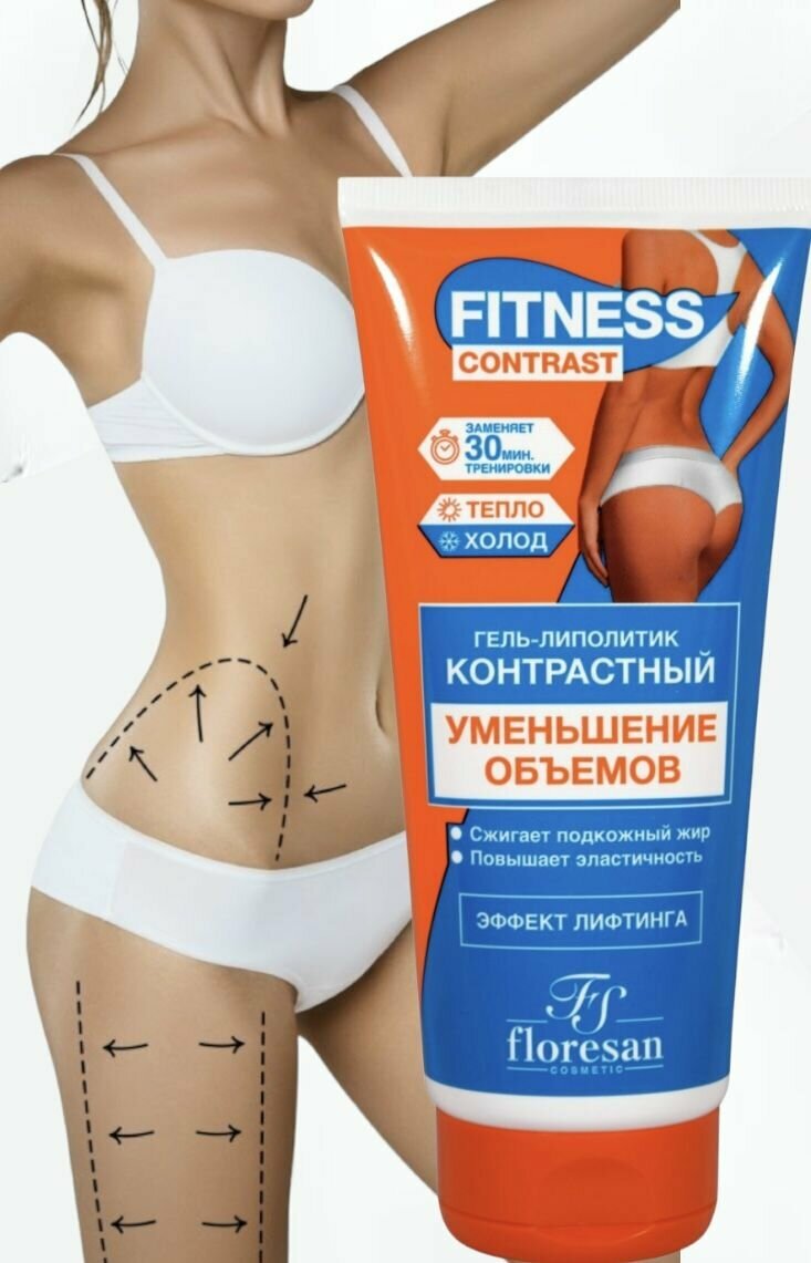 Гель-липолитик контрастный Уменьшение объемов Fitness contrast