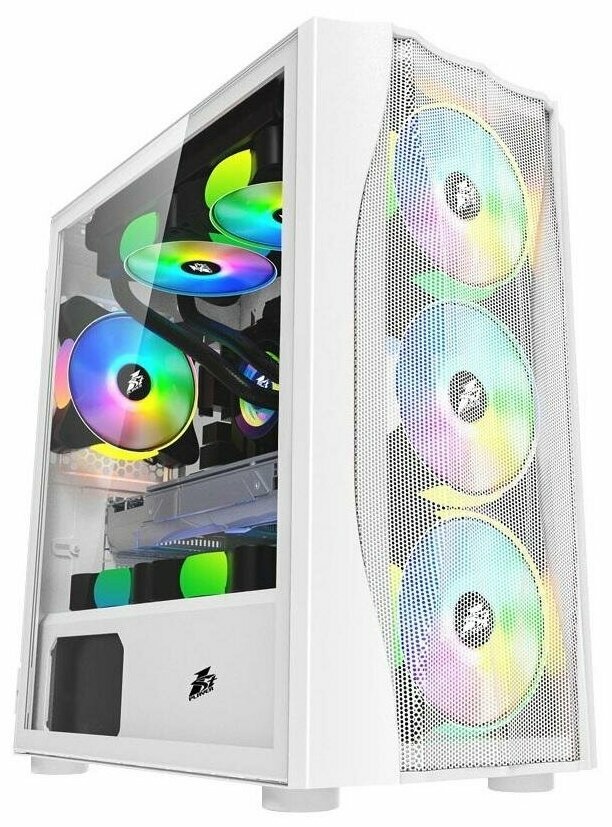 Корпус 1STPLAYER Firebase X3-m White mATX X3-m-wh-4f1-w X3-m-wh-4f1-w .