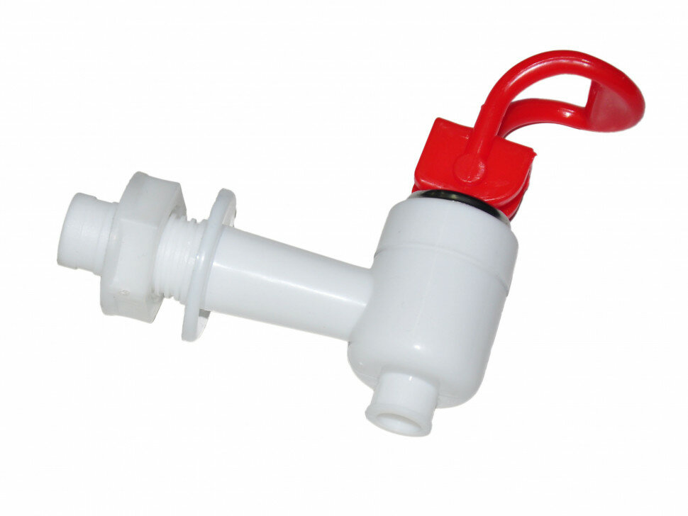 фото Кран кулера внешняя резьба KL003 (красный) KL003 красный