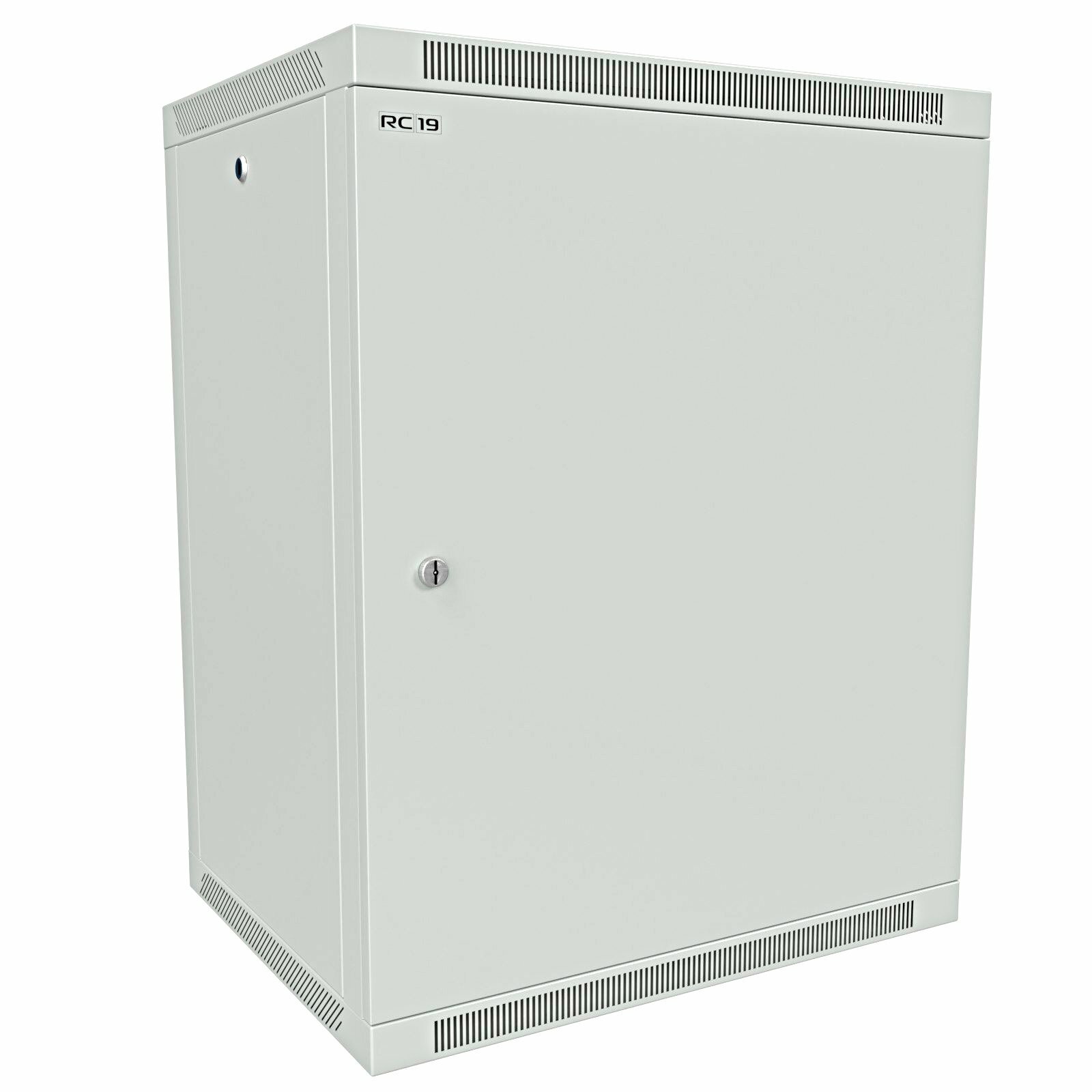 Шкаф 15U, 19" настенный телекоммуникационный разборный 600х450 мм., дверь металл, цвет серый RAL 7035