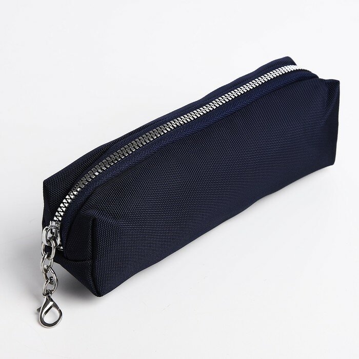 Рюкзак на молнии, 5 наружных карманов, пенал, цвет синий - фотография № 6