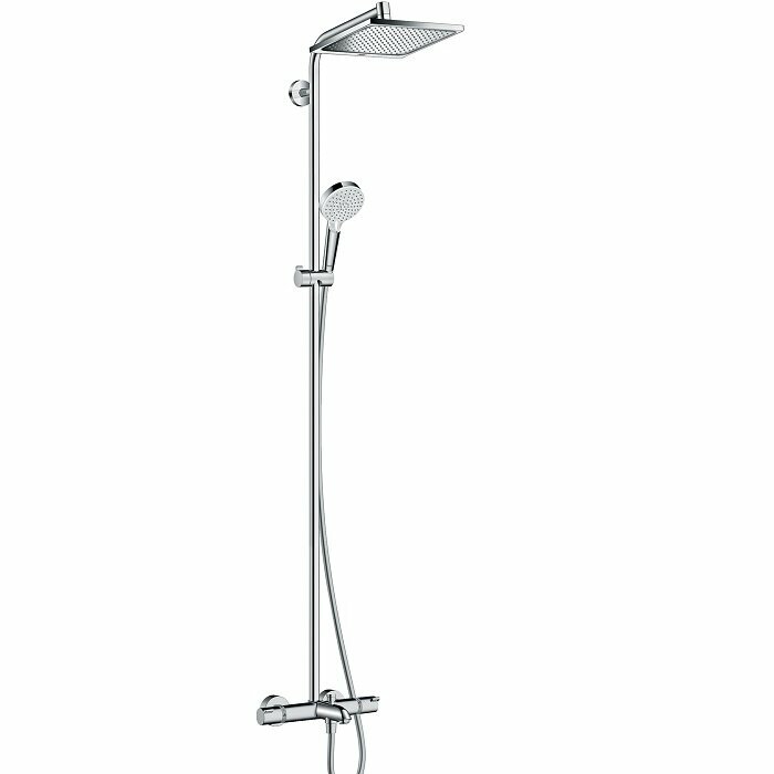 Смеситель с душевой лейкой hansgrohe Crometta E 240 1jet Showerpipe 27298000