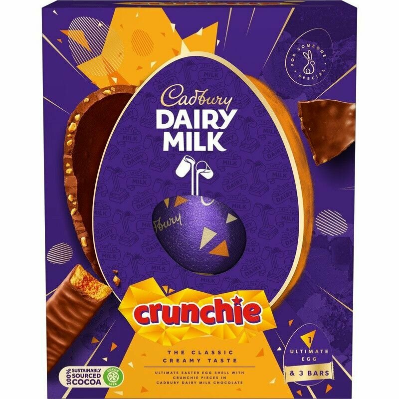 Шоколадное яйцо Cadbury Ultimate Crunchie Bits, 4 шт - фотография № 4