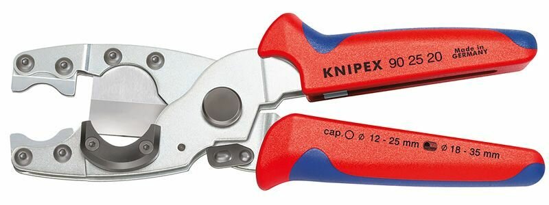 Труборез ручной KNIPEX ножницы для композитных (Ø 12-25 мм) и защитных труб (Ø 18-35 мм) длина 210 мм SB