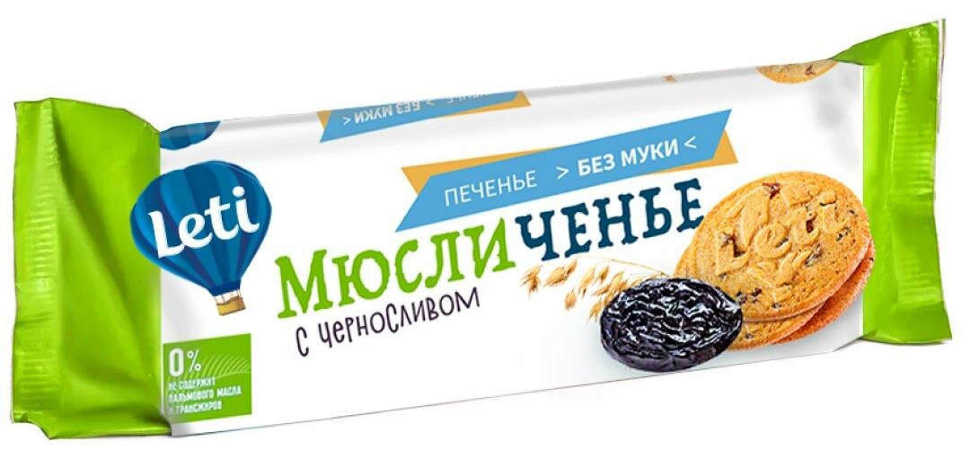 Продукт Зерновой Печёные Мюсли мюсличенье с Черносливом 110г