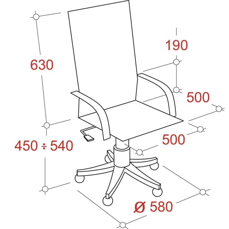 Кресло BN_SH_EChair-509 TPU к/з черный хром - фотография № 2