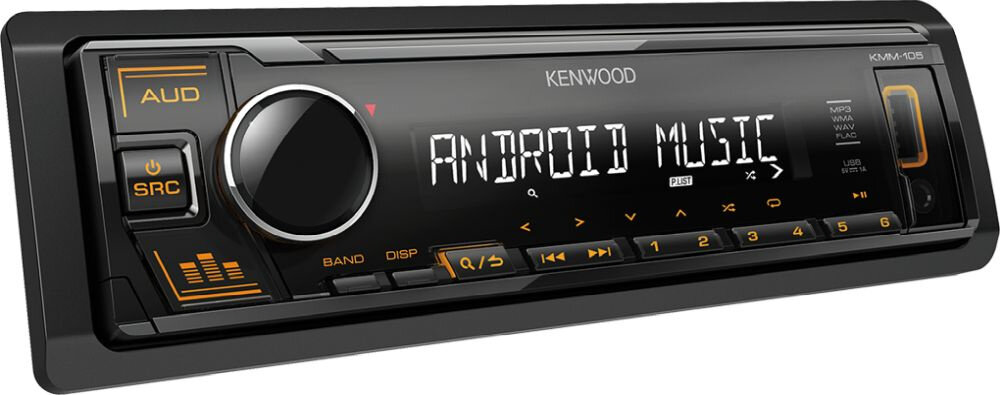 Автомагнитола Kenwood KMM-105AY 1DIN 4x50Вт