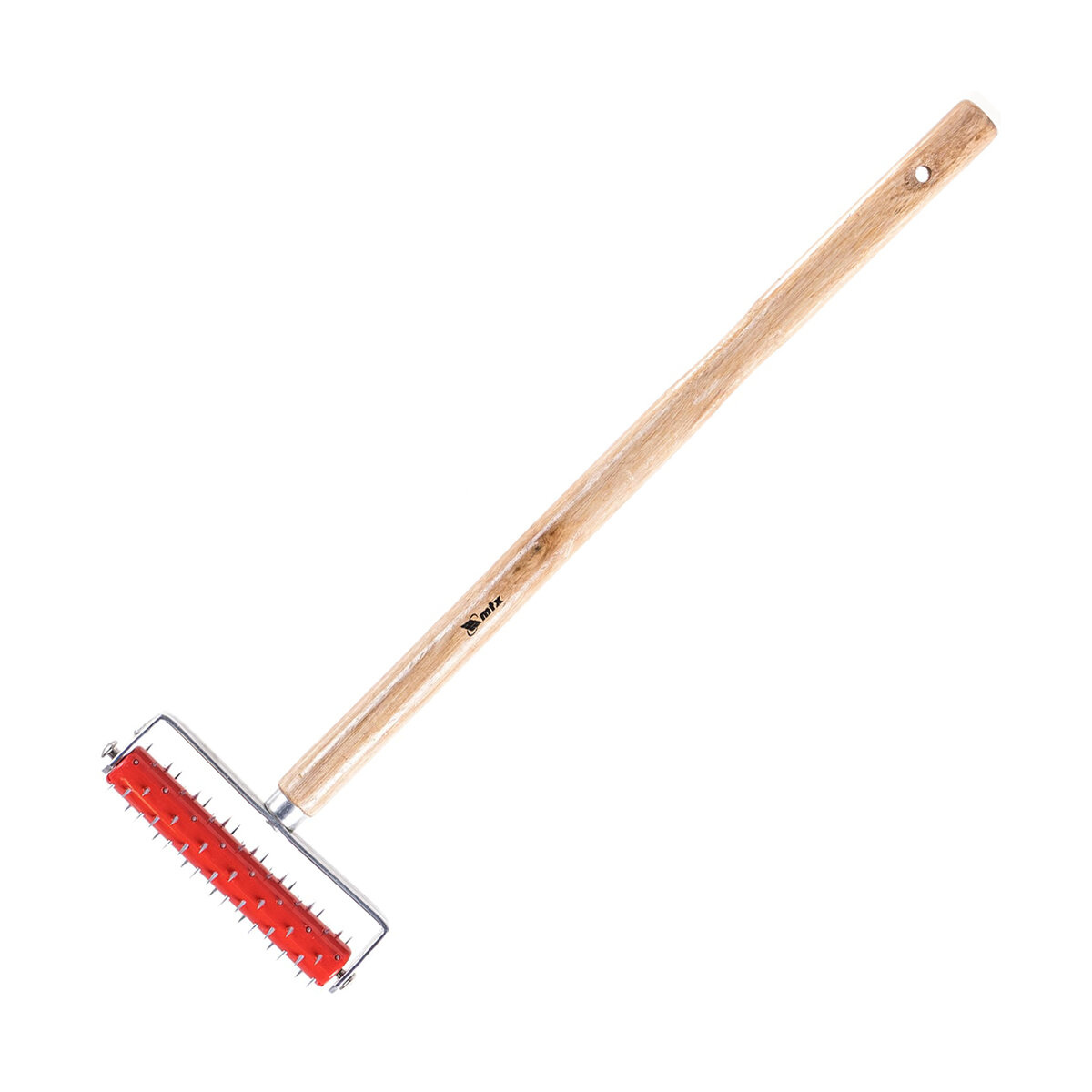 Валик игольчатый для гипсокартона Matrix, деревянная ручка 500 мм, 150 мм