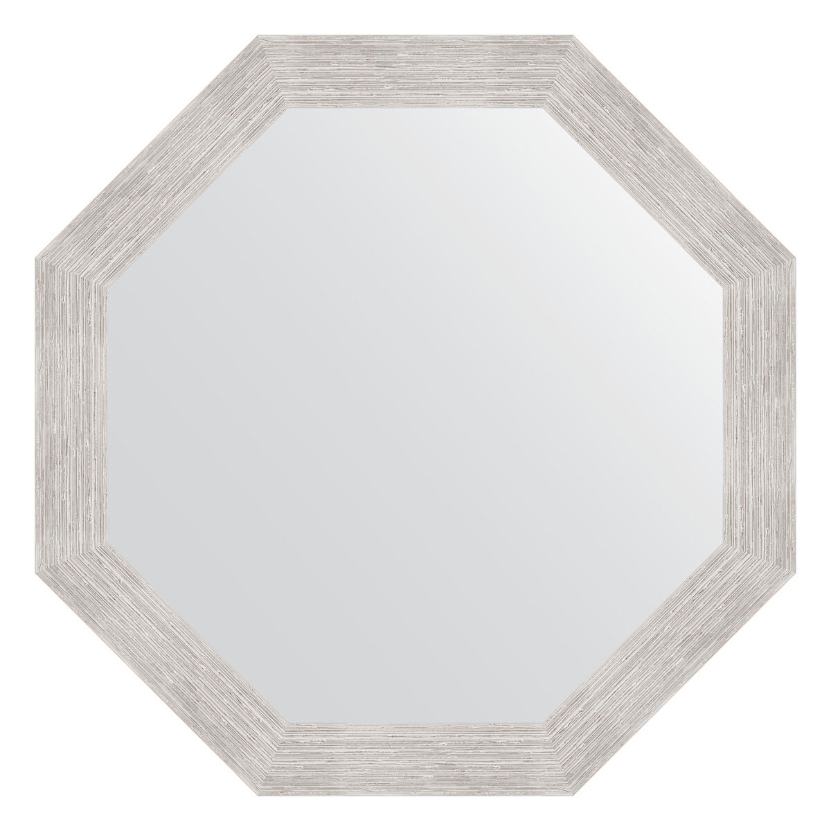 Зеркало в багетной раме - серебряный дождь 70 mm (73,0 Х 73,0 cm) (EVOFORM)