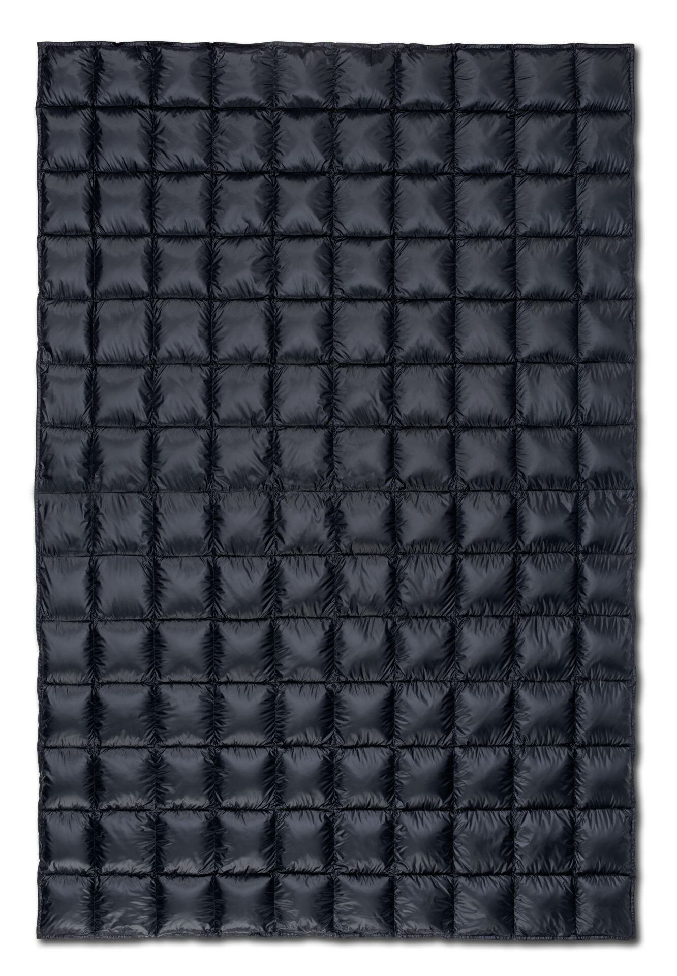 Дорожное одеяло - плед Kauffmann 140x200 серый - фотография № 1