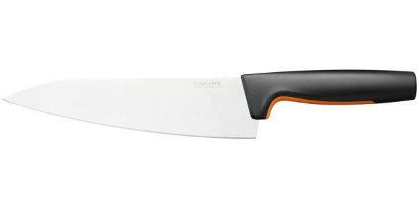 Нож кухонный Fiskars Functional Form 1057534 стальной разделочный лезв.199мм прямая заточка черный/оранжевый