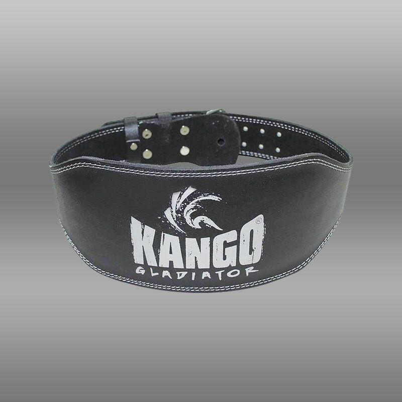 Пояс для тяжелой атлетики Kango Fitness 15005 широкий чёрный размер L