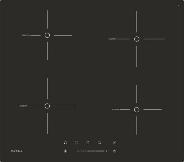 Варочная панель индукционная DARINA PL EI313 черный