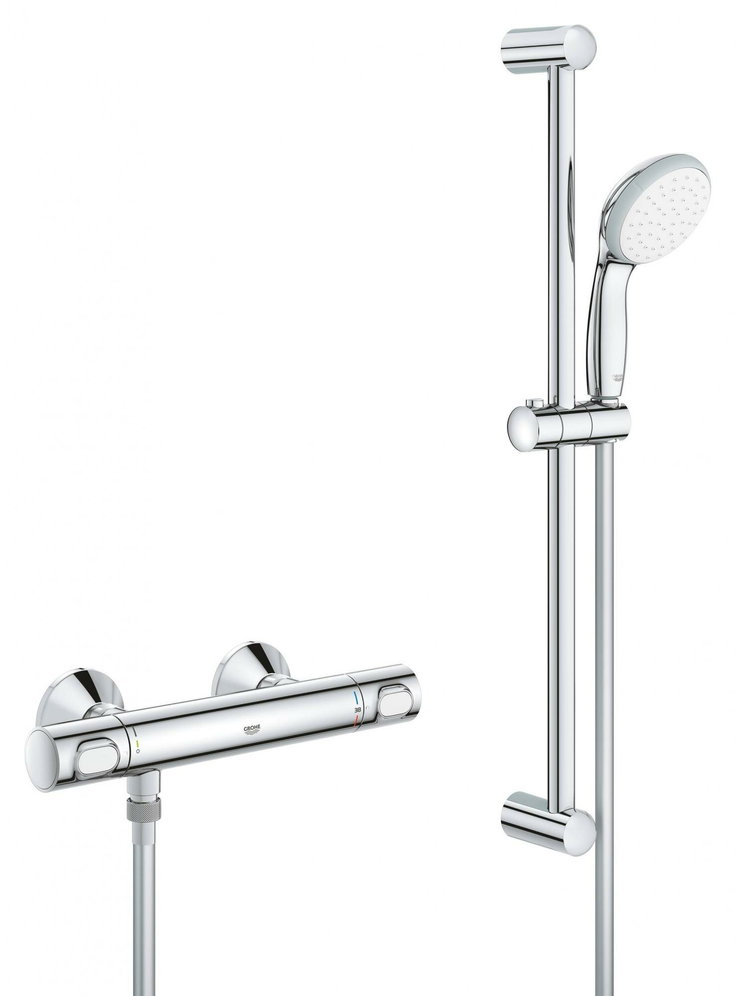 GROHE 34841000 Precision Flow Термостат для душа с душевым