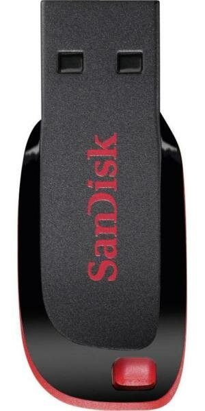 SanDisk Флешка USB 128Gb SanDisk Cruzer Blade SDCZ50-128G-B35 черно-красный