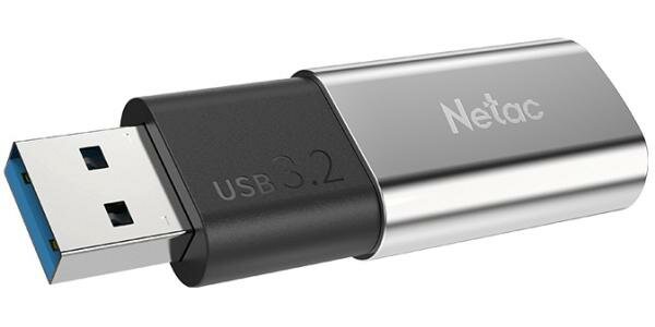 Флешка 128Gb Netac US2 USB 3.2 серебристый