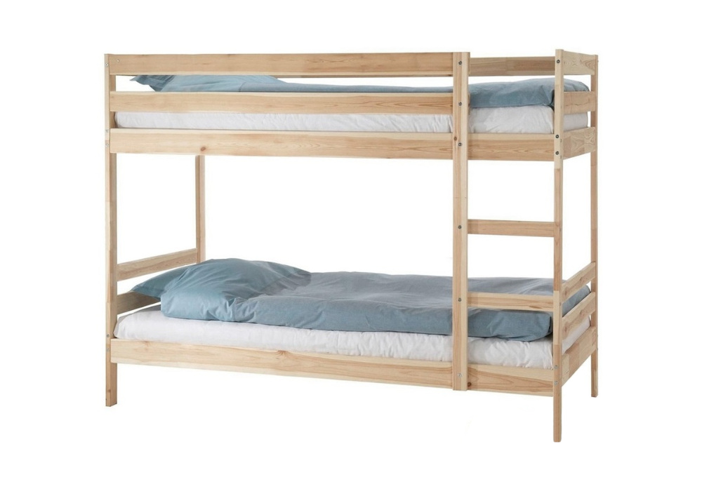 Кровать двухъярусная Боровичи-Мебель Пирус натуральный 197х86.5х155 см