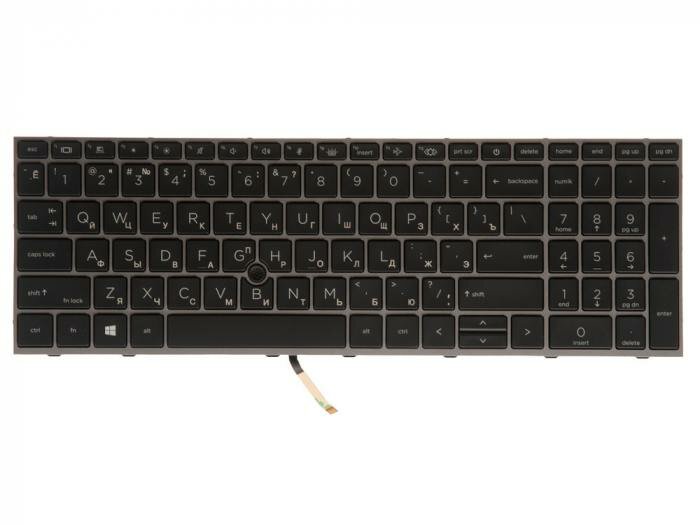 Клавиатура / Laptop Keyboard / для ноутбука HP ZBook Fury 15 G7 черная с подсветкой