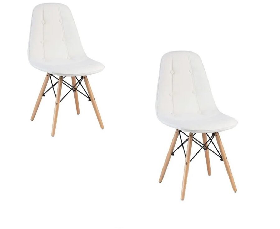 Комплект стульев обеденных Eames Style DSW Eco Bennet LMZL-301 белый DOBRIN (2шт)