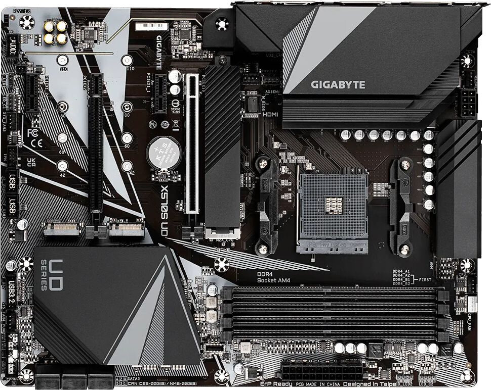 Материнская плата Gigabyte X570S UD Soc-AM4 AMD X570 4xDDR4 ATX AC`97 8ch(7.1) 2.5Gg RAID+HDMI