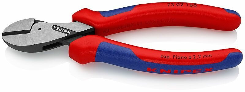 X-Cut бокорезы с коробчатым шарниром 160 мм фосфатированные 2-комп ручки Knipex