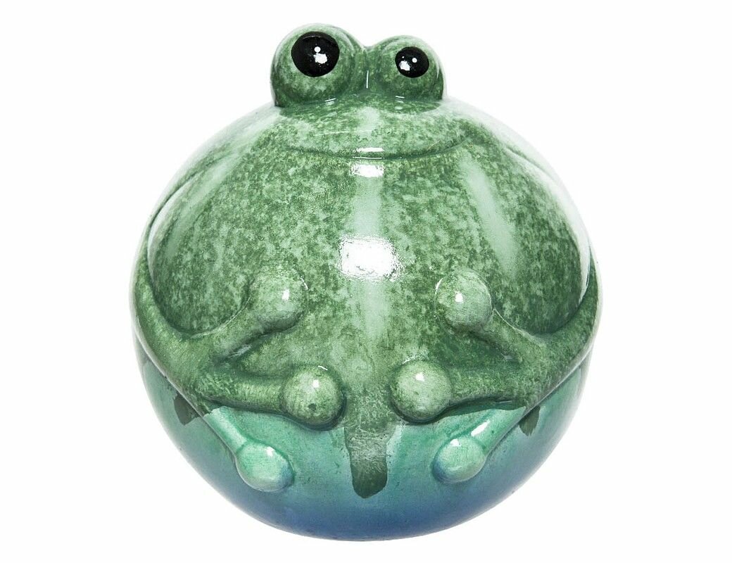 фото Декоративная фигурка лягушка, керамика, 14 см, Kaemingk