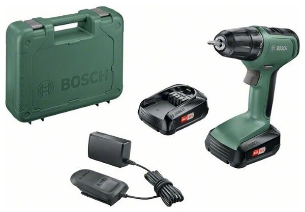 Аккумуляторная дрель-шуруповерт Bosch UniversalDrill 18 (2 акк.) кейс 06039C8005