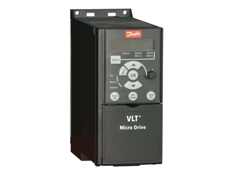 Danfoss 132F0007+132b0101 Комплект частотный преобразователь+панель VLT Micro Drive FC 51 2,2 кВт (220В, 1 ф) - фотография № 1