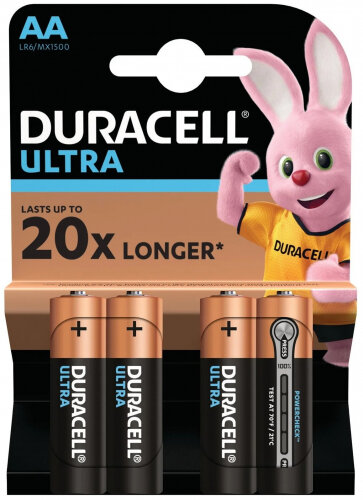 Элемент питания DURACELL Ultra LR6 AA бл 4