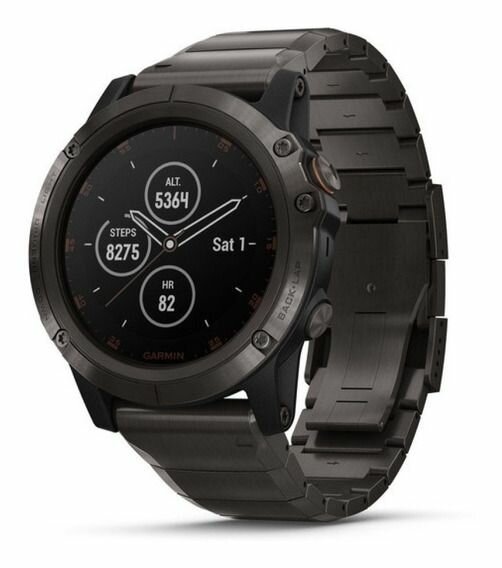 Часы GARMIN Fenix 5 Plus Sapphire DLC (Titanium/Titanium Band) (Часы GARMIN fenix 5 Plus,Sapphire DLC Titanium with Titanium Band (010-01988-03))