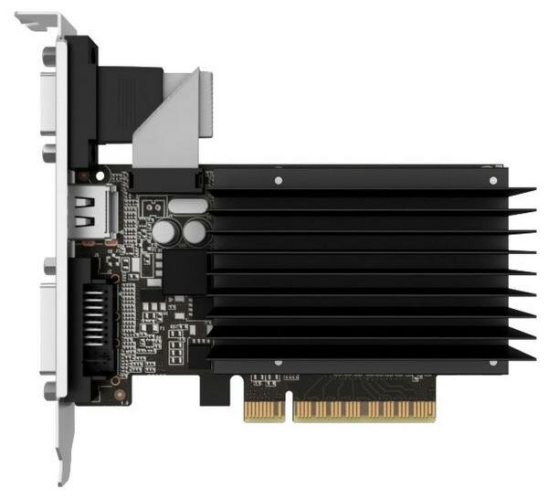  Palit GeForce GT 710 PA-GT710-2GD3H PCI-E 2048Mb GDDR3 64 Bit Retail (PA-GT710-2GD3H) NEAT7100HD46-2080H