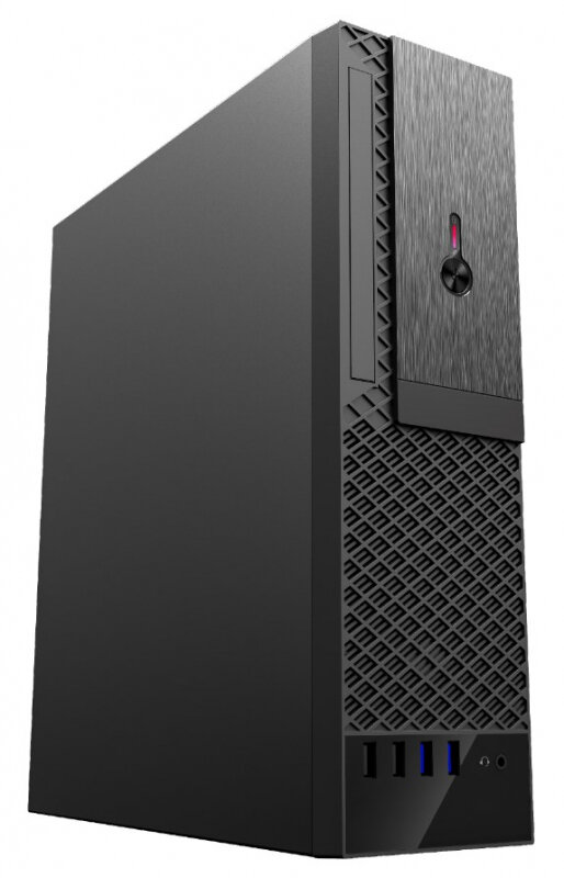 Foxline Корпус Minitower Foxline FL-1001, mATX, черный (300Вт)