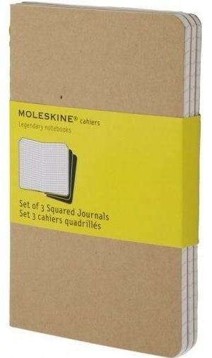 Блокнот Moleskine CAHIER SUBJECT CH5STNB A4 обложка картон 192стр. линейка мягкая обложка черный/бежевый