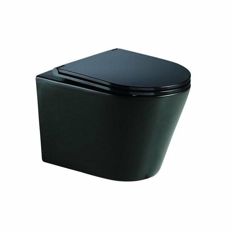 Унитаз подвесной Azario Teramo AZ053ERMB с крышкой-сиденьем с микролифтом