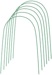 Дуги для парника, металл в кембрике 4 м, d = 10 мм, набор 6 шт., Greengo
