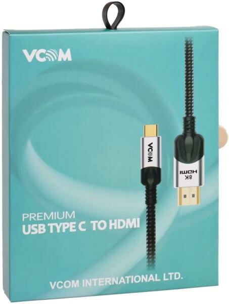 Кабель-адаптер VCOM .8M USB 3.1 Type-Cm/HDMI A(m) 8K/30Hz, 1.8m, aluminium shell - фото №7