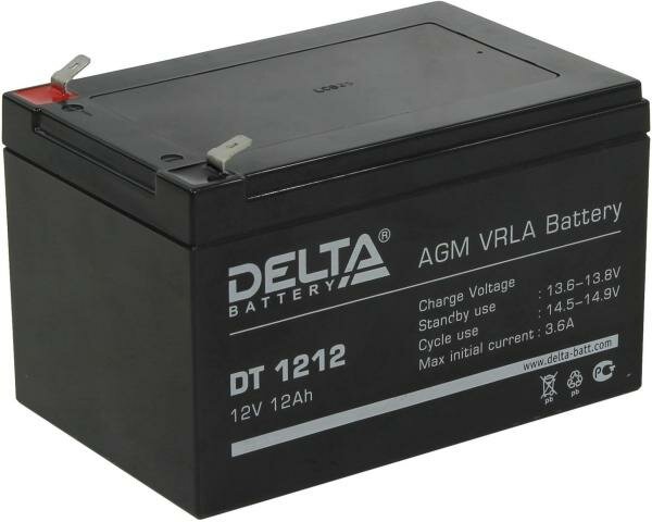 Аккумуляторная батарея DELTA Battery DT 1212 12В 12 А·ч