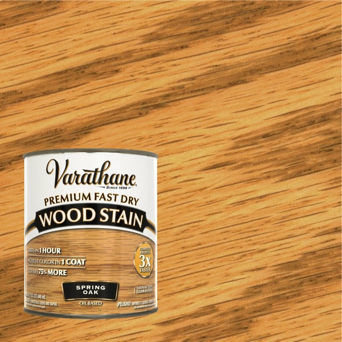 Быстросохнущая морилка на масляной основе Varathane Fast Dry Wood Stain 946 мл Весенний Дуб 262004