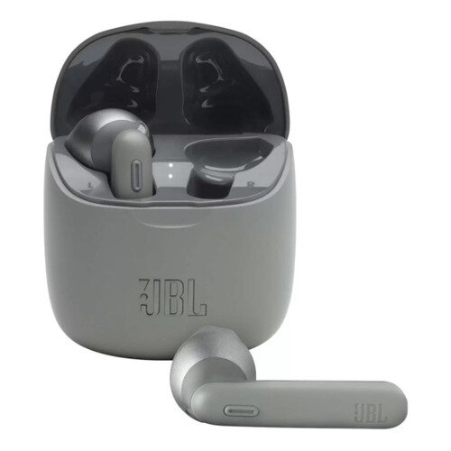 Гарнитура JBL Tune 225TWS, Bluetooth, вкладыши, серый [jblt225twsgry]