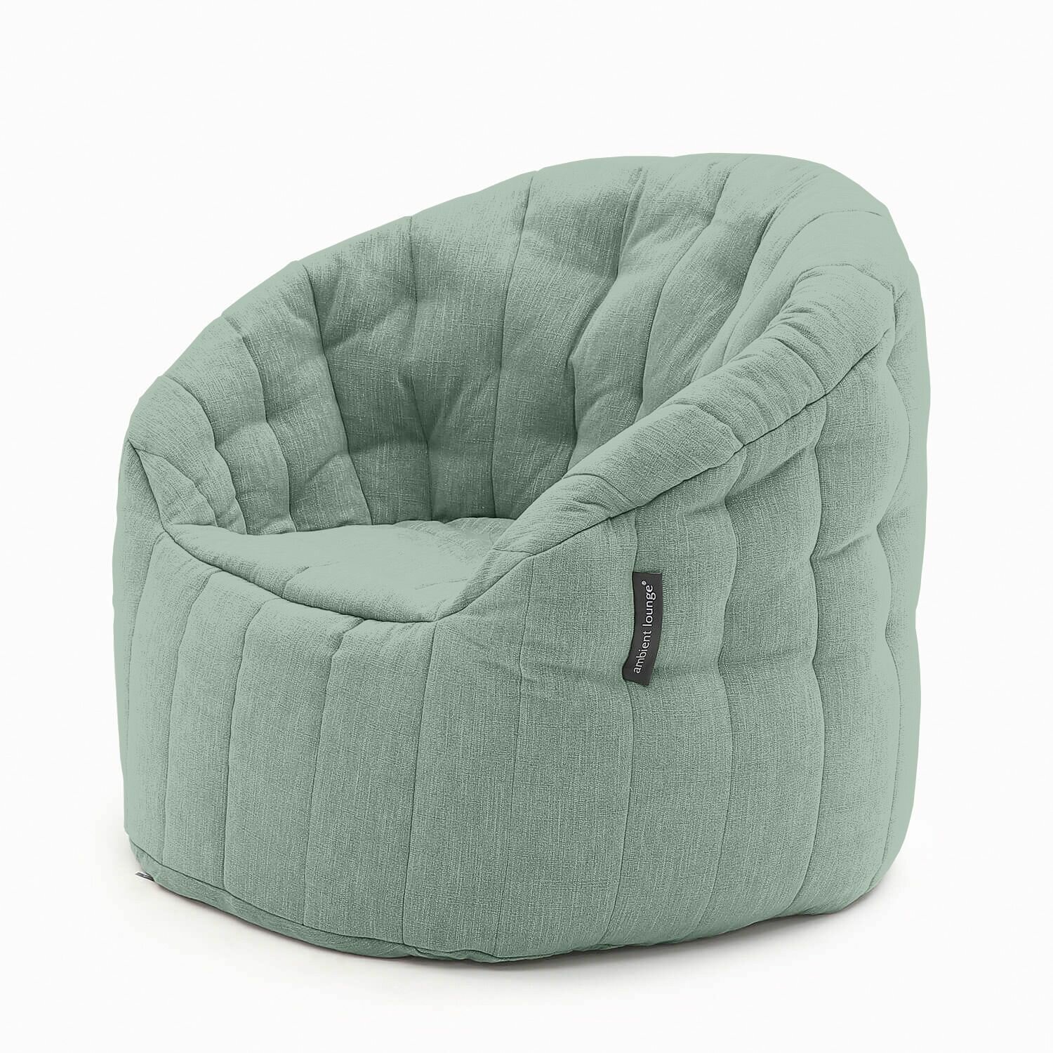 Современное кресло для отдыха aLounge - Butterfly Sofa - Pepper Mint (шенилл, серо-зеленый) - фотография № 3