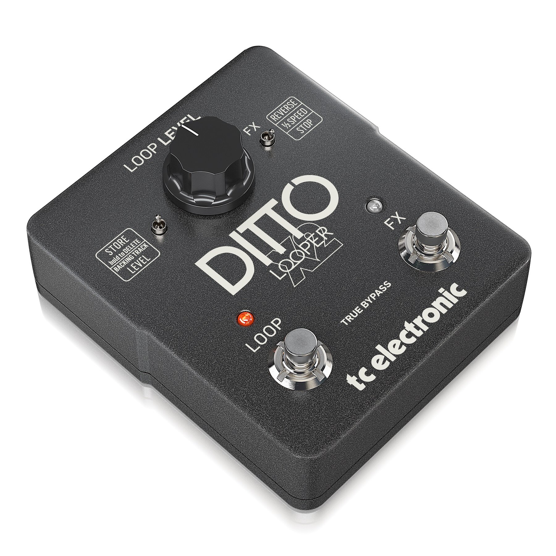 TC ELECTRONIC DITTO X2 LOOPER - педаль стерео лупера с эффектами "реверс" и "замедление"