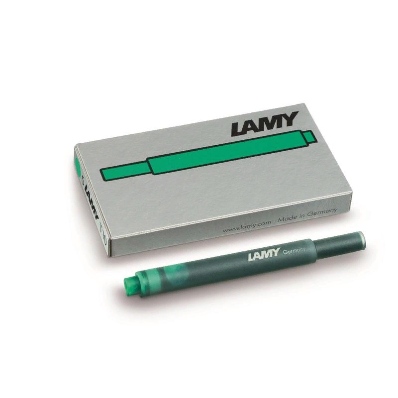 Чернила в патронах Lamy T10 зеленые (5 штук в упаковке), 1595943