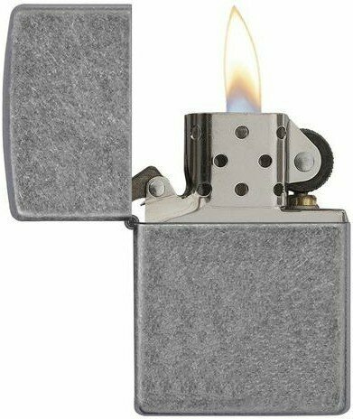 Зажигалка ZIPPO Classic с покрытием ™Plate, латунь/сталь, серебристая, матовая, 38x13x57 мм - фотография № 2
