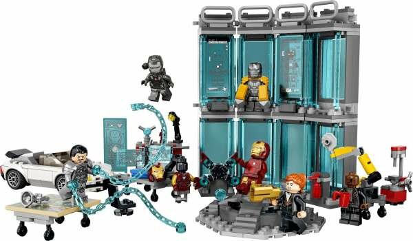 Конструктор LEGO Marvel 76216 Оружейная Железного человека