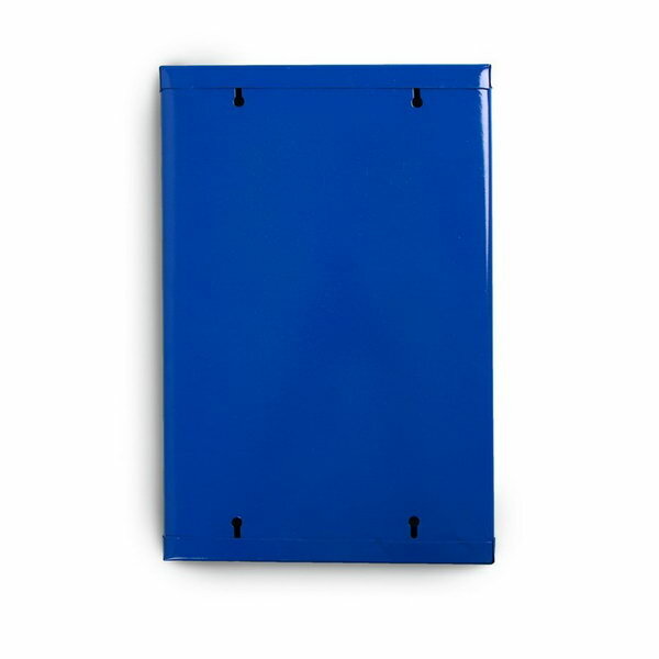 Ящик почтовый с замком, вертикальный "Герб", синий - фотография № 5