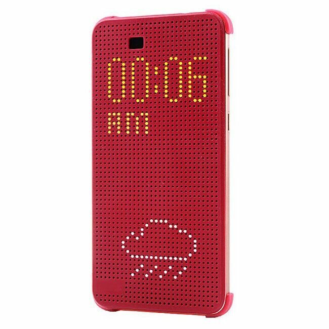 Умный чехол-книжка для HTC Desire 820 с активной крышкой, Dot View Flip Case, красный