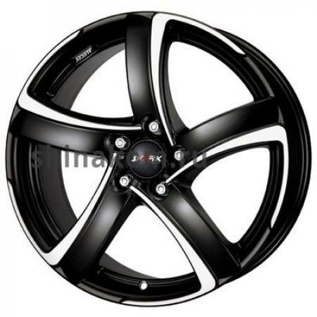 Диск 7,5*17 5*100 ET35 63,3 Alutec Shark Racing Black Front Polished