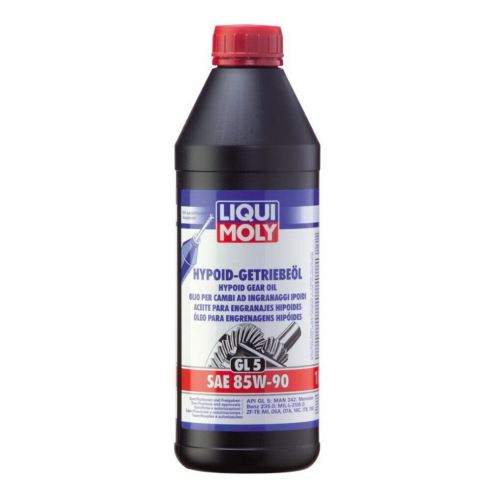 Масло трансмиссионное liqui moly hypoid-getriebeoil gl-5 85w-90 1 л 1035/ 8968/1956